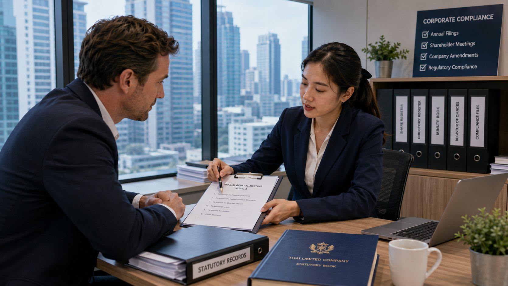Corporate compliance review meeting at KPG in Thailand